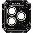 Folie de protectie Camera spate Wekome WTPC-008 pentru Apple iPhone 15 Pro, Sticla Securizata, Aurie