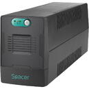 Spacer SPUP-800L-LIT01, Line-Interactive, 800VA/480 W, 2x Schuko, Negru