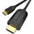 Cablu video Vention, USB Type-C(T) la HDMI(T), 1.5m, rezolutie maxima 4K la 30Hz, conectori auriti, cupru, invelis PVC, negru, "CGUBG" (timbru verde 0.18lei) -  6922794742062