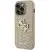 Husa Guess iPhone 15 Pro 6.1" auriu husă rigidă Perforated 4G Glitter Logo