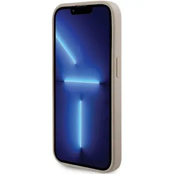 Husa Guess iPhone 15 Pro 6.1" auriu husă rigidă Perforated 4G Glitter Logo