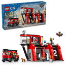 LEGO Set Lego City - Statie si camion de pompieri, 843 piese