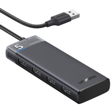 UGREEN CM653 USB-A to 4x USB-A Gri