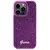 Husa Guess Disco Metal Script case for iPhone 14 Pro - fuchsia