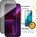 Wozinsky Privacy Glass with Anti Spy filter for iPhone 15 - black