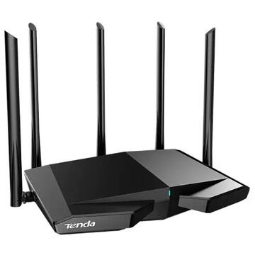 Router TENDA TX27 Pro AXE5700, Wi-Fi 6E, Tri-Band 2402 + 2402+ 574 Mbps, Negru