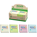 Stick'n Notes autoadeziv 76 x 76 mm, hartie reciclata, 100 file, 12 buc/cutie, Stick"n – galben pastel