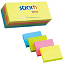 Stick'n Notes autoadeziv 38 x 51 mm, 12 x 100 file/set, Stick"n - 4 culori fosforescente