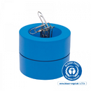 Maul Suport pentru agrafe, forma rotunda - D73mm, H60mm, din plastic reciclat, ECO MAUL - albastru