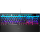 Steelseries Tastatura mecanica de gaming S64534, RGB LED, Layout UK, USB, Negru