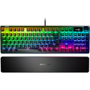 Steelseries Tastatura mecanica de gaming S64635, RGB LED, Layout UK, USB, Negru