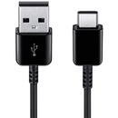Cablu de Date USB la Type-C, Fast Charge, 25W, 1.5m - Samsung (EP-DW700CBE) - Black (Bulk Packing)