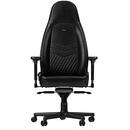 NobleChairs noblechairs ICON Real Leather Gaming Chair - Black/Black