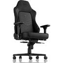 noblechairs HERO Real Leather Gaming Chair - Black/Black