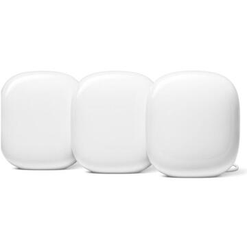 Router wireless Google Nest Wifi Pro 6e AX5400 Mesh Router (3-pack) - Snow
