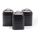 SET OF METAL CONTAINERS 3 PCS MR-1676-3S-BLACK