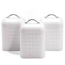 SET OF METAL CONTAINERS 3 PCS MR-1676-3S-WHITE