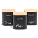 SET OF METAL CONTAINERS 3 PCS MR-1775-3S-BLACK