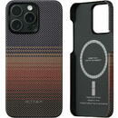 Husa de protectie Pitaka MagEZ Case 5, 1500D, pentru iPhone 15 Pro Max, compatibila MagSafe Sunset