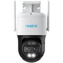 Reolink Camera supraveghere IP WiFi Speed Dome PTZ Reolink TrackMix, 4K, 2.8 + 8 mm, lumina alba / IR 15 m, dual band, slot card, microfon si difuzor, Auto Tracking