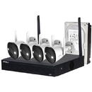 Sistem supraveghere IP WiFi exterior Imou KIT/NVR1104HS-W-S2/4-F22FE, 4 camere, 2 MP, IR 30m, microfon +1TB HDD