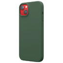 Lemontti Husa Liquid Silicon MagCharge iPhone 14 Verde (protectie 360°, material fin, captusit cu microfibra)