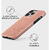 Husa Burga Husa Dual Layer Pink Croco iPhone 15 Pro
