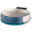Aspirator Robot PHILIPS Seria 7000 Aqua HomeRun XU7000/02, 0.3l, 14.4V, Autonomie Maxima 180 minute, Wi-Fi, Functie Mop, Alb-Auriu