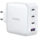 Fast charger GaN 3xUSB C / USB 100W PPS Ugreen CD226 - white