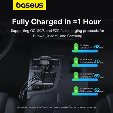 Baseus USB-C, Lightning, 60W, Negru
