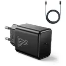 Joyroom JR-TCF06 USB-C PD 20W wall charger + USB-C cable - black