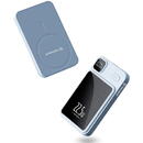 Baterie Externa MagSafe 10000mAh - Techsuit Wireless MagSafe Power Bank (PB-WM1) - Sky Blue