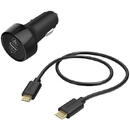 Hama Charging Kit, USB-C, PD / Qualcomm®, 18W, USB-C Cable, 1.5 m, black