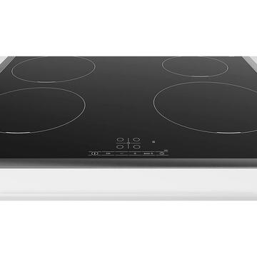 Plita Bosch PIE645BB5E Induction Hob, Number of burners/cooking zones 4, Silver Frame, Width 60 cm, Black