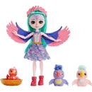 MATTEL Enchantimals Family of Parrots Filia Finch Doll + figures