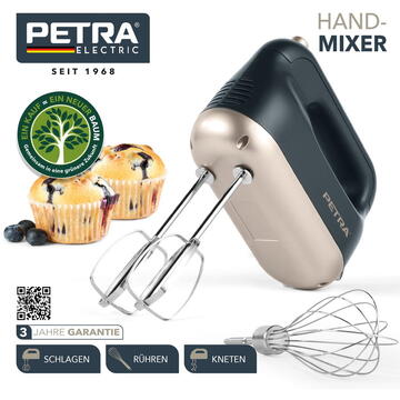 Mixer Petra PT5512BGRYVDE Hand mixer blue grey/soft gold
