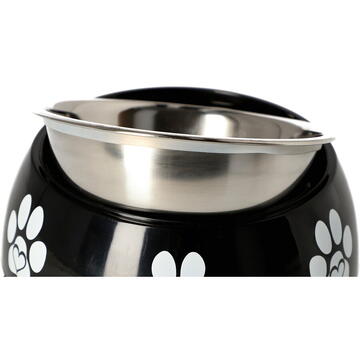 Castroane si adapatori animale DINGO Fibi black - dog bowl - 480 ml