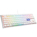 DUCKY Ducky One 3 Classic Pure White TKL Gaming Keyboard, RGB LED - MX-Silent-Red (US)