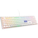 Ducky One 3 Classic Pure White Gaming Keyboard, RGB LED - MX-Red (US)