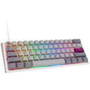 Ducky One 3 Mist Grey Mini Gaming Keyboard, RGB LED - MX-Red (US)
