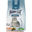 Happy Cat Indoor Atlantic Salmon, sucha karma, dla dorosłych kotów niewychodzących, łosoś atlantycki, 4 kg, worek