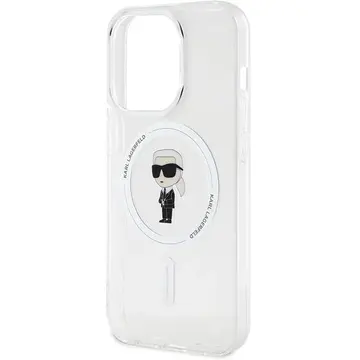 Husa Karl Lagerfeld IML Ikonik MagSafe case for iPhone 15 Pro - transparent