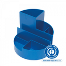 Maul Suport pentru instrumente de scris, 6 compartimente, din plastic reciclat, ECO MAUL - albastru