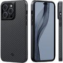 Pitaka Husa MagEZ Pro 3 Aramida 1500D iPhone 14 Pro MagSafe, protectie laterala 360, Negru