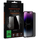 Eiger Eiger Folie Sticla 2.5D Mountain Glass Privacy iPhone 15 / 15 Pro Negru
