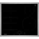 Neff T66SHE4L0 N 70, self-sufficient hob (black/stainless steel, 60 cm)