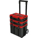 Einhell Einhell E-Case Tower system case, tool trolley (black/red, 1x E-Case L, 2x E-Case S)