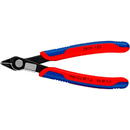 KNIPEX Electronic Super Knips 78 91 125, electronics pliers (red/blue, with opening spring and opening limiter)