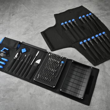 iFixit Repair Business Toolkit 143 Piece Tool Set (Black/Blue, for Electronics Repairs)