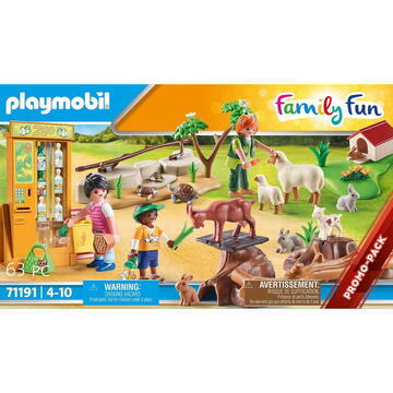 PLAYMOBIL 71191 Family Fun Petting Zoo Construction Toy